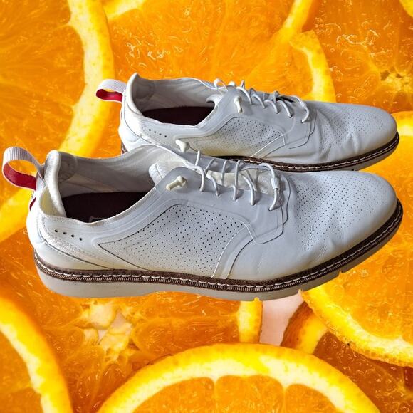 Stacy Adams Men's White Synchro Casual Lace‎ Up Elegant Sneaker Shoes Size 10 - Picture 2 of 10